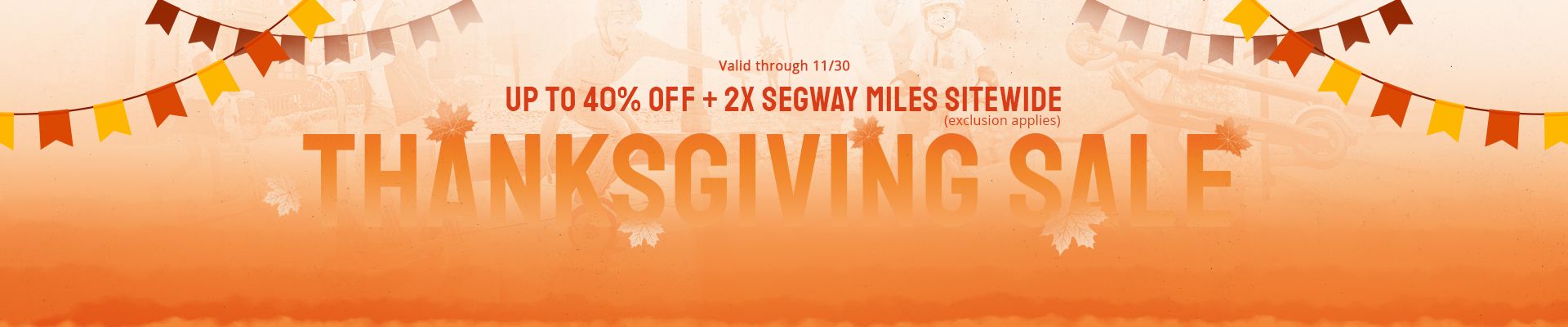 2020 Segway Thanksgiving sale